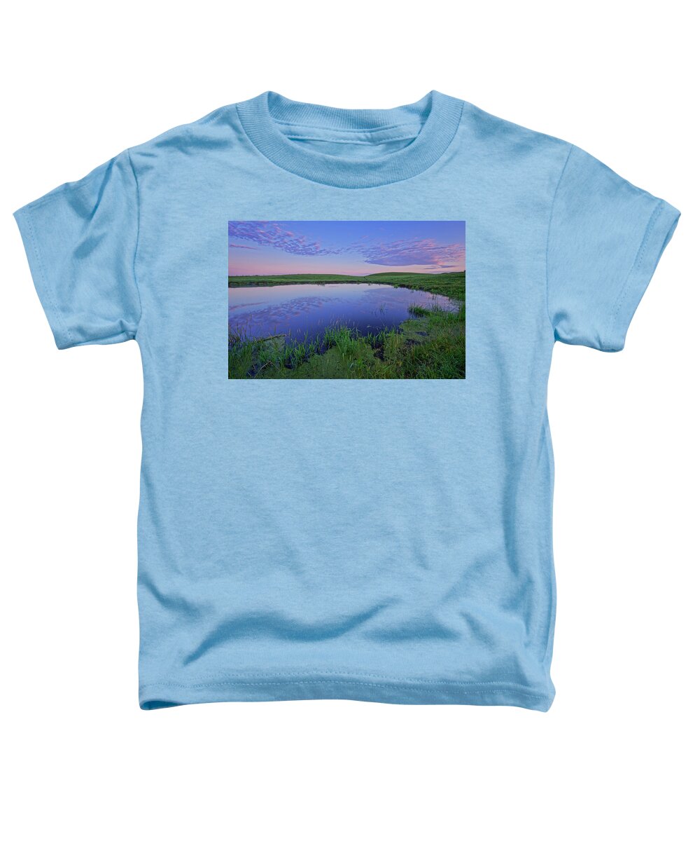 Pond Toddler T-Shirt featuring the photograph Prairie Reflections by Dan Jurak