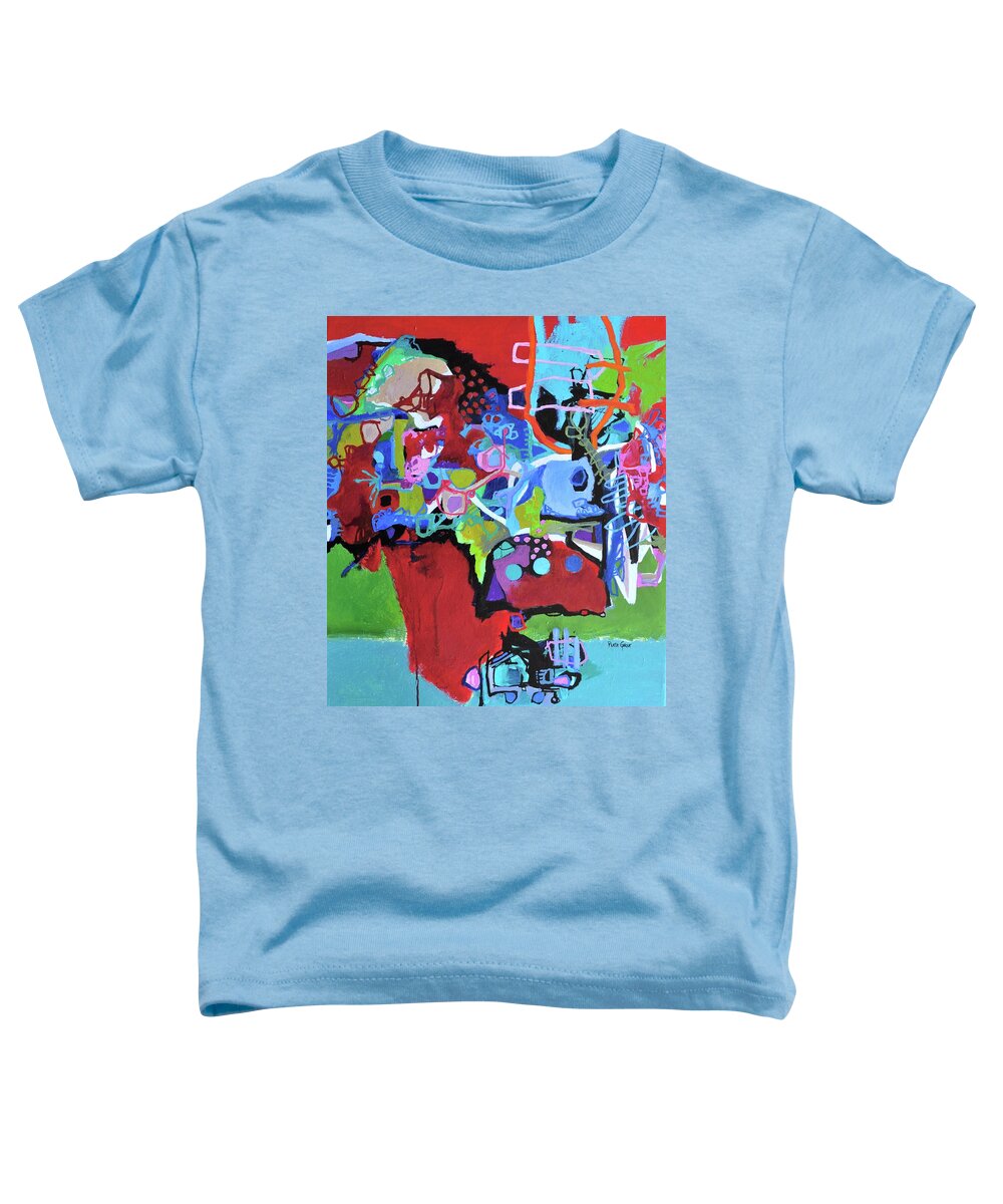 Heaven Toddler T-Shirt featuring the painting Rebeck 4 by Plata Garza