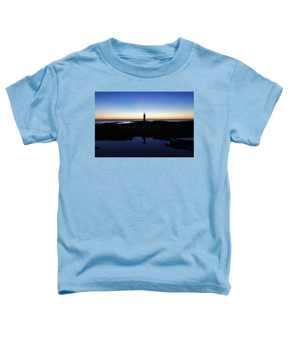 Photosbymch Toddler T-Shirt featuring the photograph Reflection of Bodie Light at Sunset by M C Hood