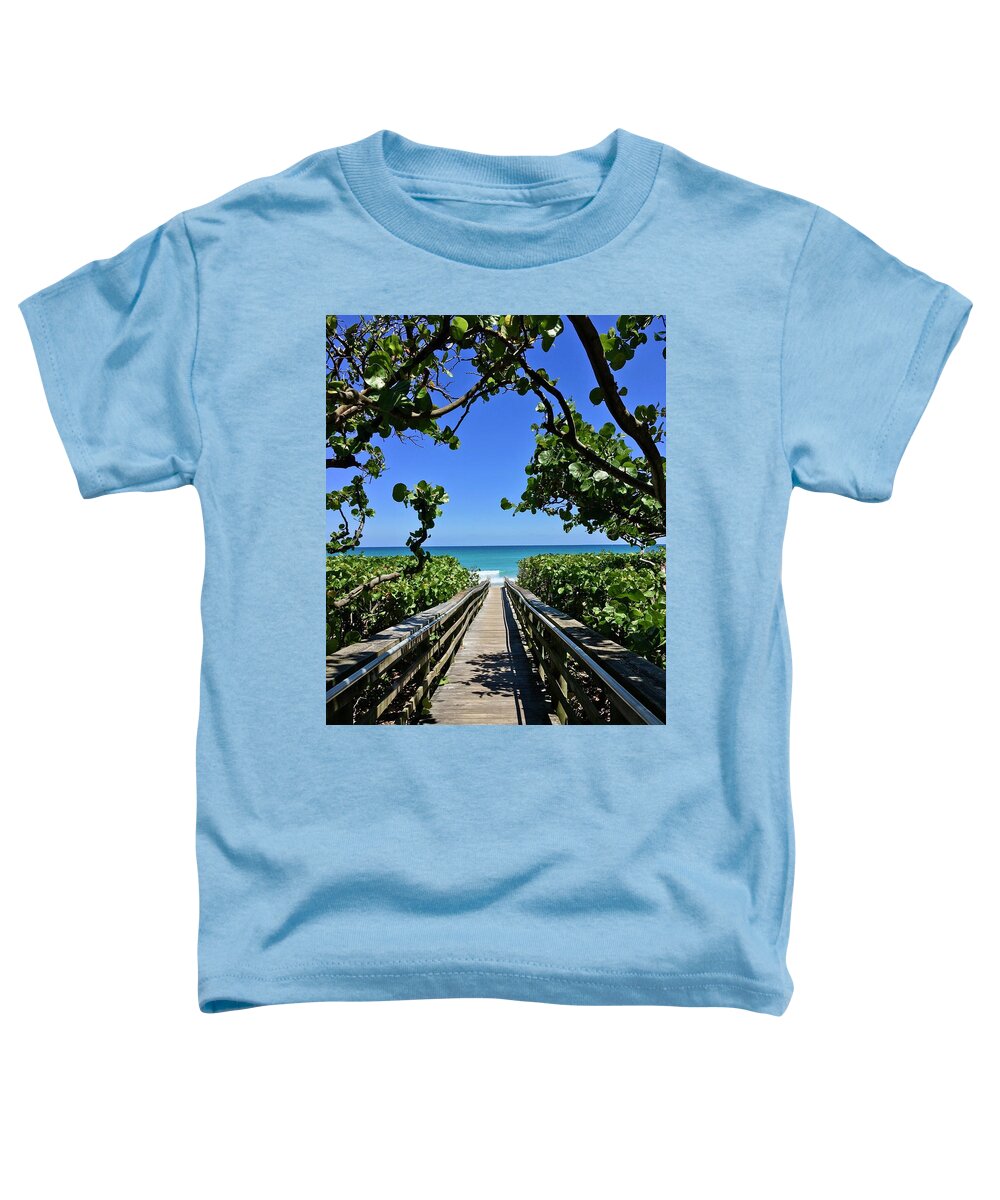 Ocean Toddler T-Shirt featuring the photograph Respite by Suzanne Udell Levinger
