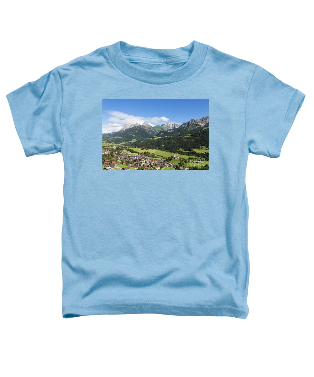 Europe Toddler T-Shirt featuring the photograph Rougemont village in Switzerland by Didier Marti