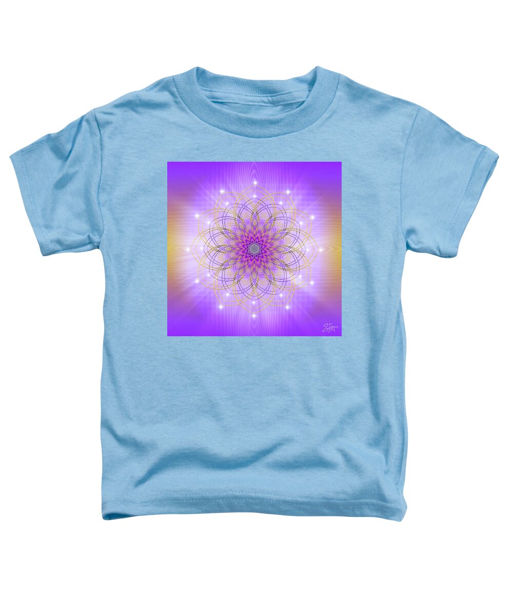 Endre Toddler T-Shirt featuring the digital art Sacred Geometry 721 by Endre Balogh
