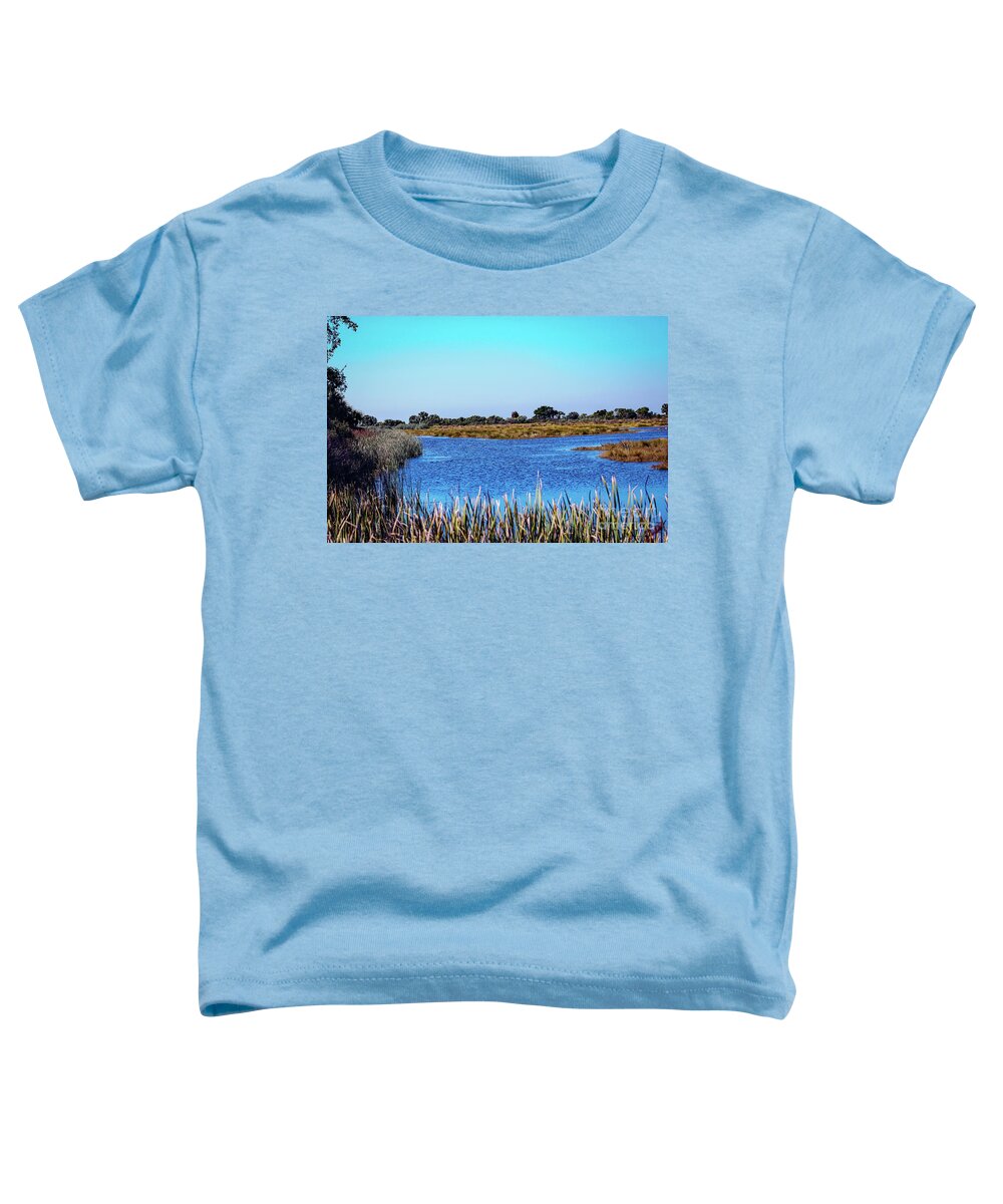 Nature Toddler T-Shirt featuring the photograph Saint Marks National Wildlife Refuge Lagoon by DB Hayes