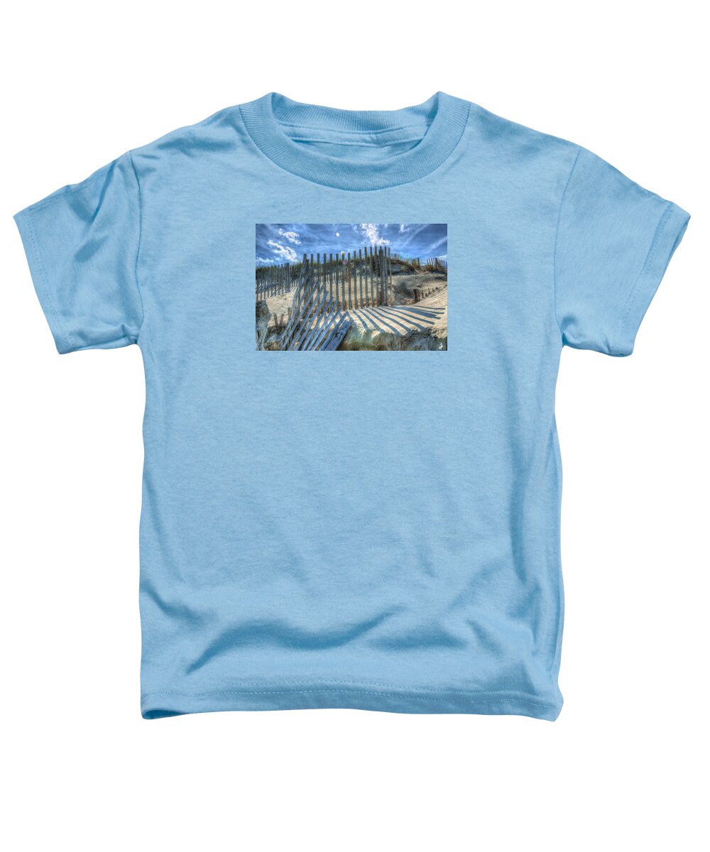 Currituck Outer Banks Preserve Toddler T-Shirt featuring the photograph Sand Fence by Greg Reed