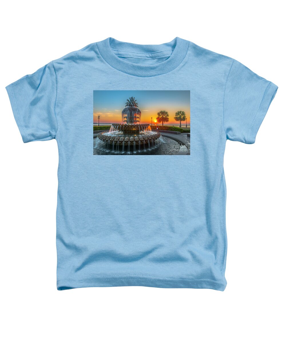 Sunrise Toddler T-Shirt featuring the photograph Sea Captain Return by Dale Powell