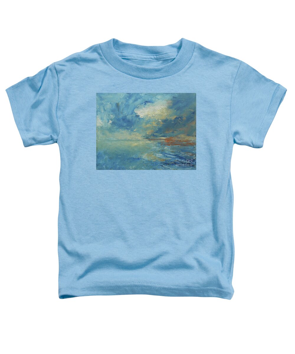 Abstract Toddler T-Shirt featuring the painting September Sunset by Jane See