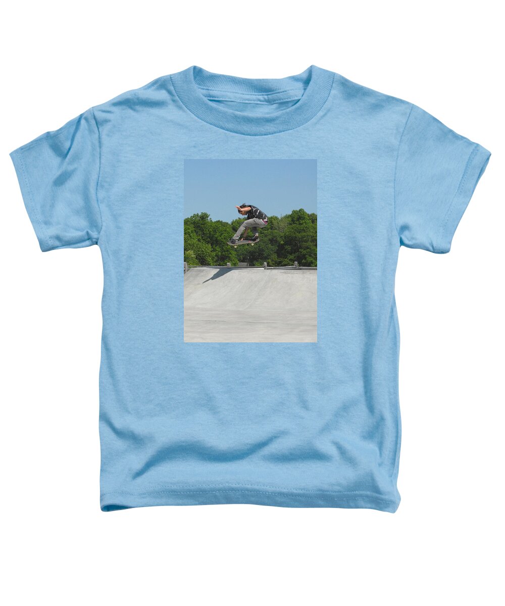 Skateboard Toddler T-Shirt featuring the photograph Skateboarding 19 by Joyce StJames
