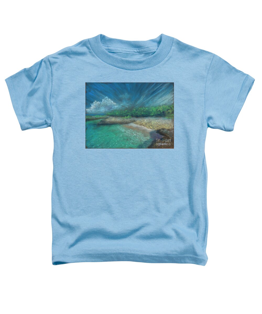 Beach Toddler T-Shirt featuring the pastel Smith's Cove Landscape by Jerome Wilson