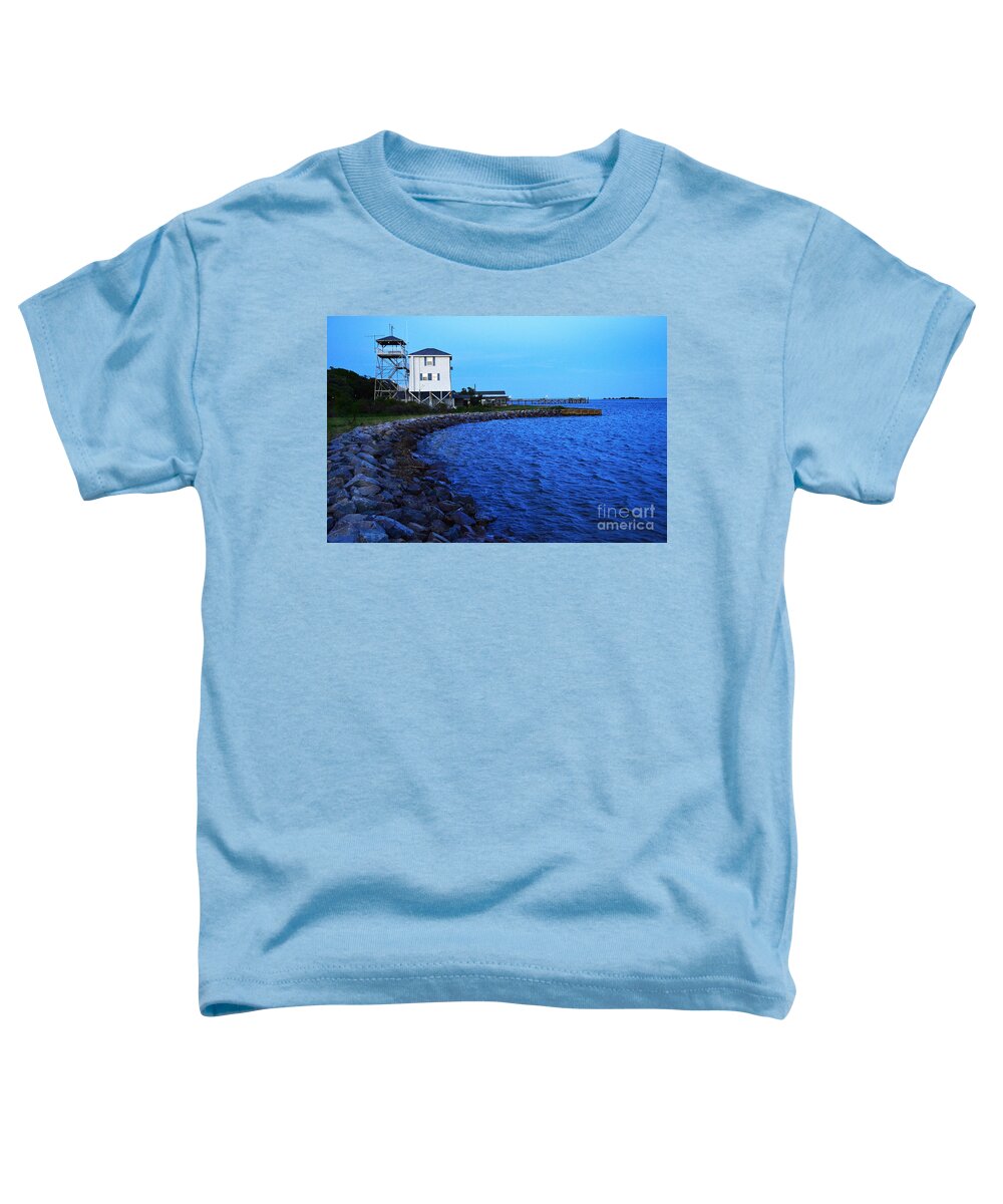 Southport Toddler T-Shirt featuring the photograph Southport Pilot House by Amy Lucid
