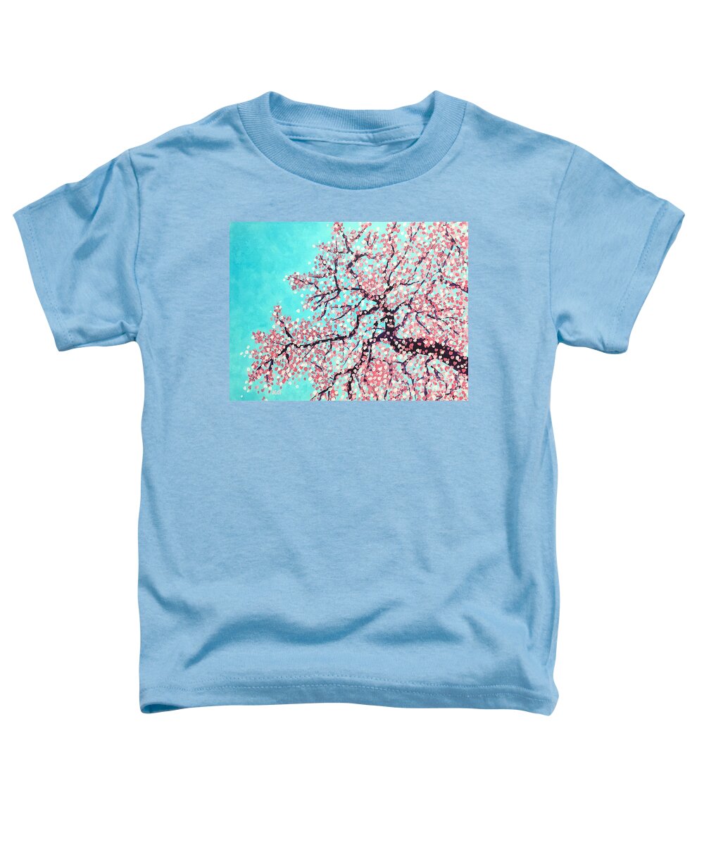 Nature Toddler T-Shirt featuring the painting Spring by Wonju Hulse