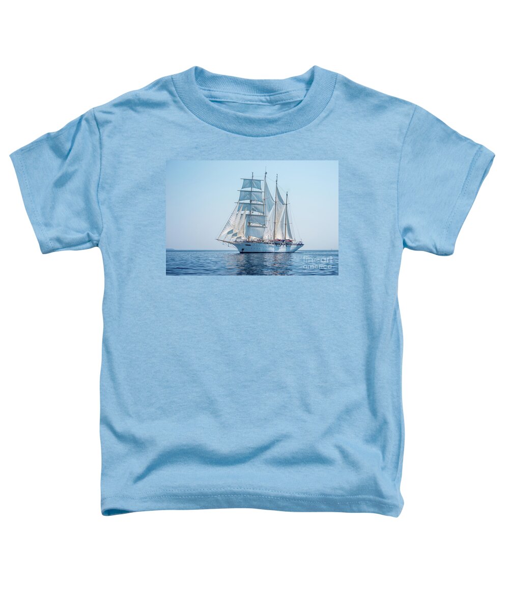 Aegis Toddler T-Shirt featuring the photograph Star Flyer III by Hannes Cmarits
