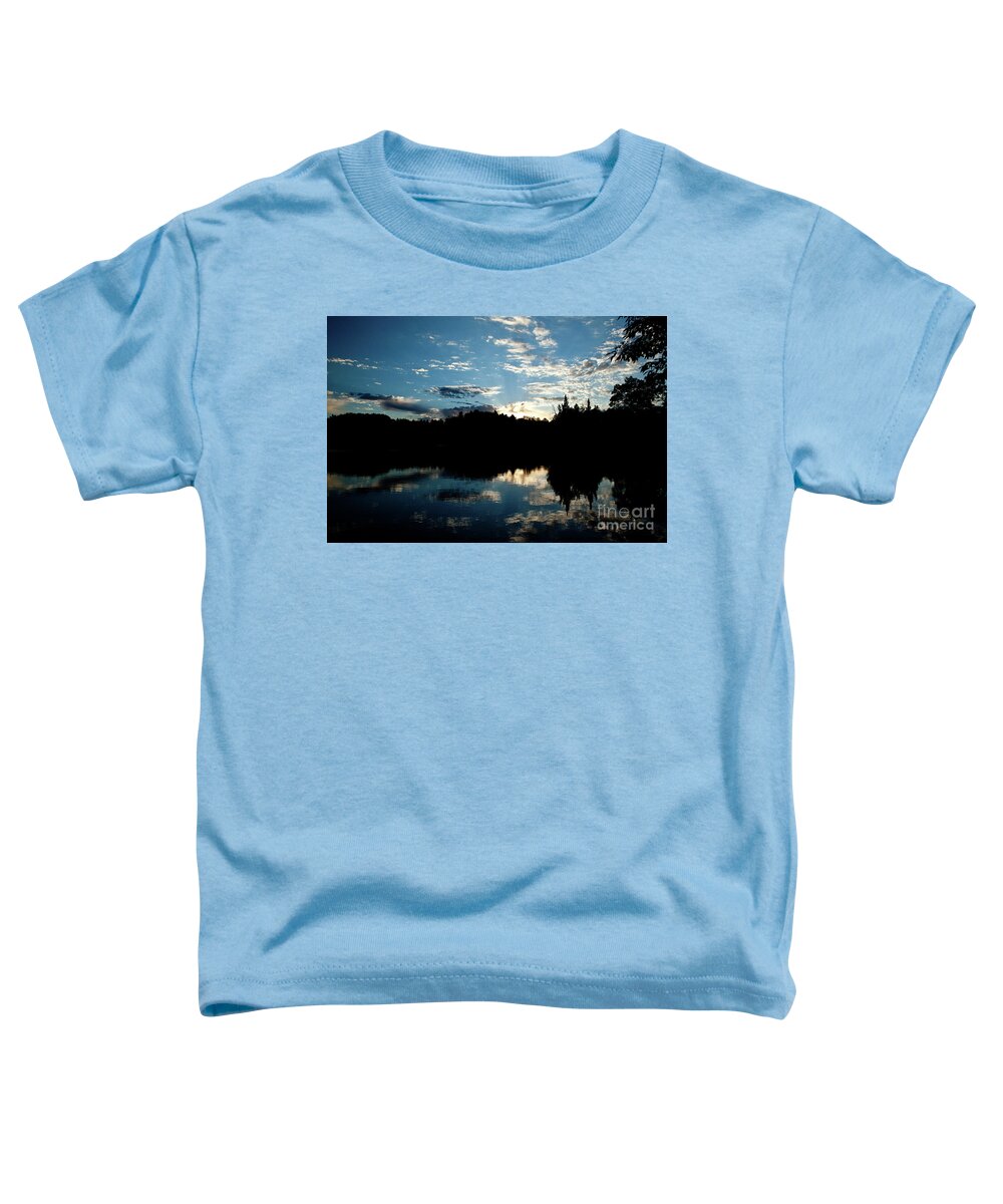 Sunset Toddler T-Shirt featuring the photograph Summer Evening Reflection by Rich S