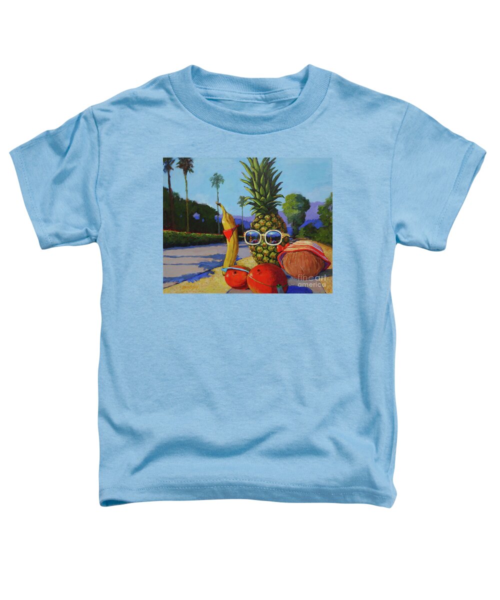 Health Toddler T-Shirt featuring the painting Take a Daily Walk by Joan Coffey
