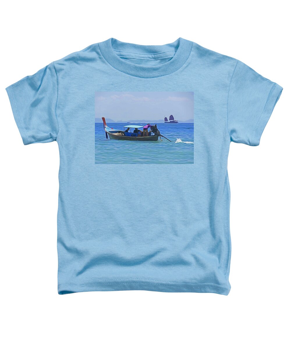 Thailand Toddler T-Shirt featuring the photograph Thai Long-tail by Dennis Cox