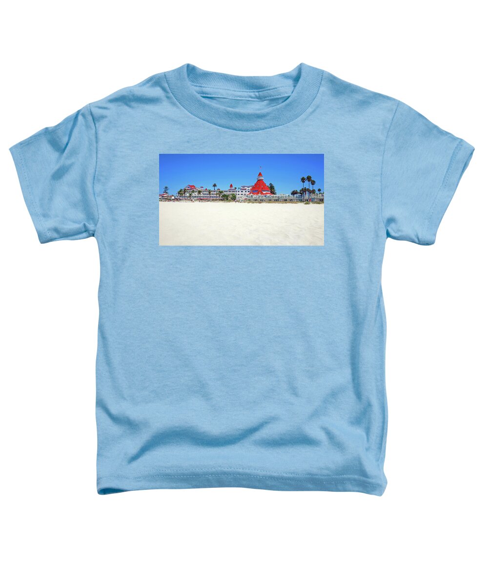 San Diego Toddler T-Shirt featuring the photograph The Del Coronado Hotel San Diego California by Robert Bellomy