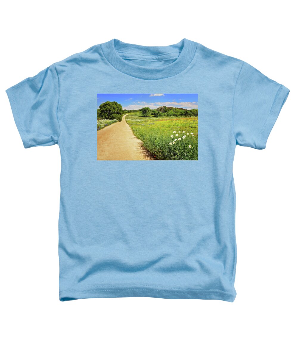 Spring Toddler T-Shirt featuring the photograph The Road Home by Lynn Bauer