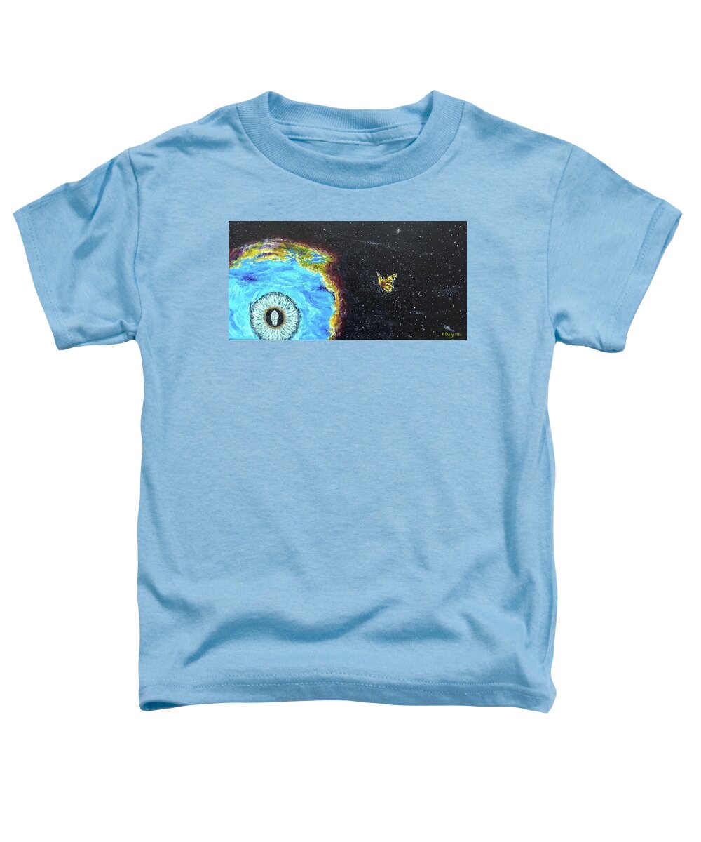 Space Toddler T-Shirt featuring the painting This is Where... by Kevin Daly