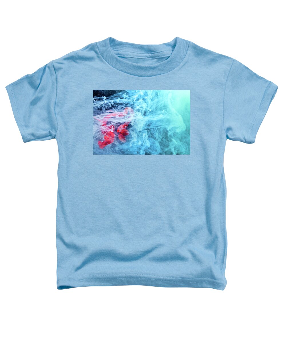Abstract Toddler T-Shirt featuring the photograph Time Travel - Blue Abstract Photography by Modern Abstract