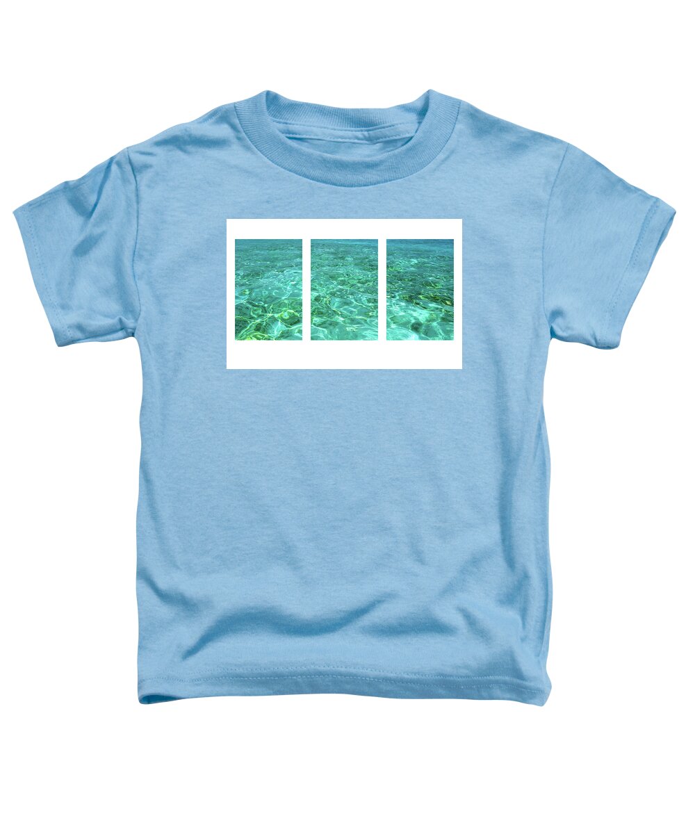 Jenny Rainbow Fine Art Photography Toddler T-Shirt featuring the photograph Turquoise Temptation Triptych by Jenny Rainbow