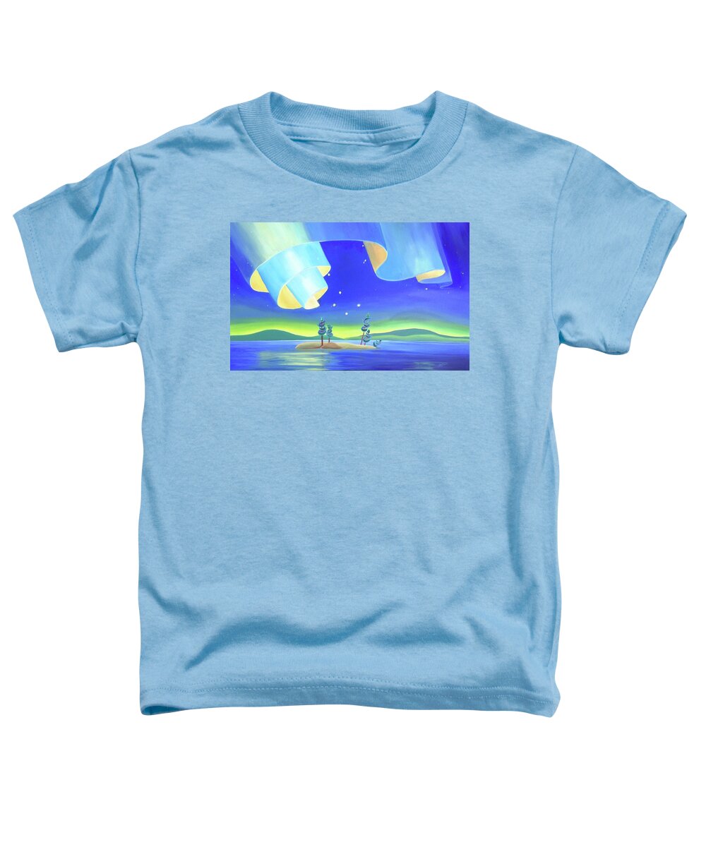 Group Of Seven Toddler T-Shirt featuring the painting Unfurling by Barbel Smith