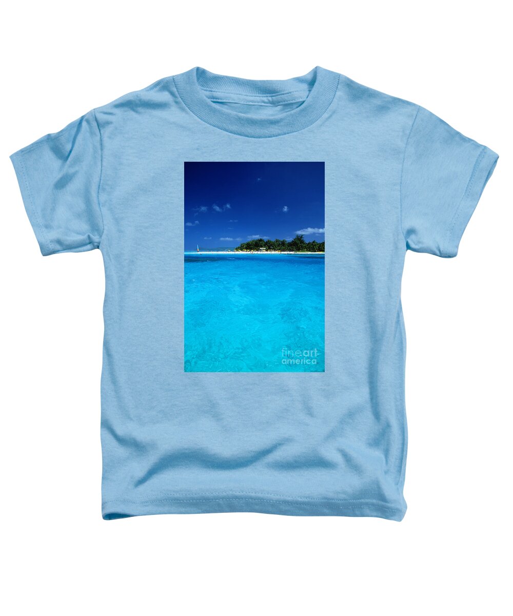 Afternoon Toddler T-Shirt featuring the photograph Vibrant Turquoise Waters by Greg Vaughn - Printscapes