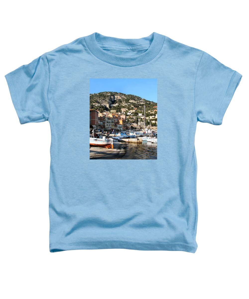 France Toddler T-Shirt featuring the photograph Villa Franche Noon by Lin Grosvenor