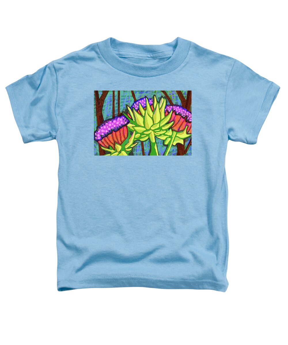 Desert Toddler T-Shirt featuring the digital art Violet Crowns by Rod Whyte