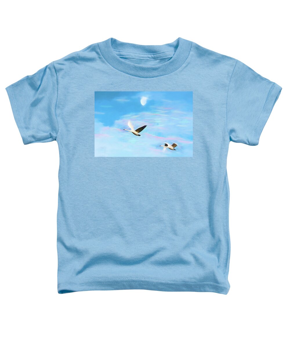 Moon Toddler T-Shirt featuring the photograph Waning by John Freidenberg