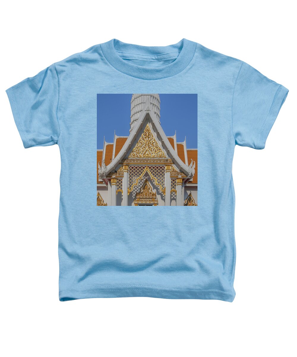 Temple Toddler T-Shirt featuring the photograph Wat Chaimongkron Shrine Gable DTHCB0097 by Gerry Gantt