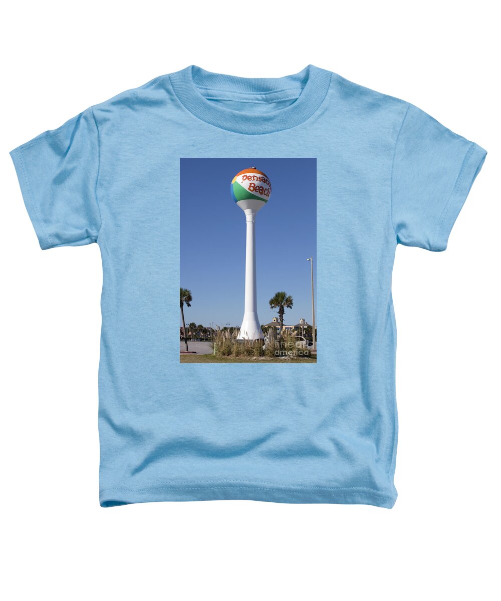 Florida Toddler T-Shirt featuring the photograph Water Tower - Pensacola Beach Florida by Anthony Totah