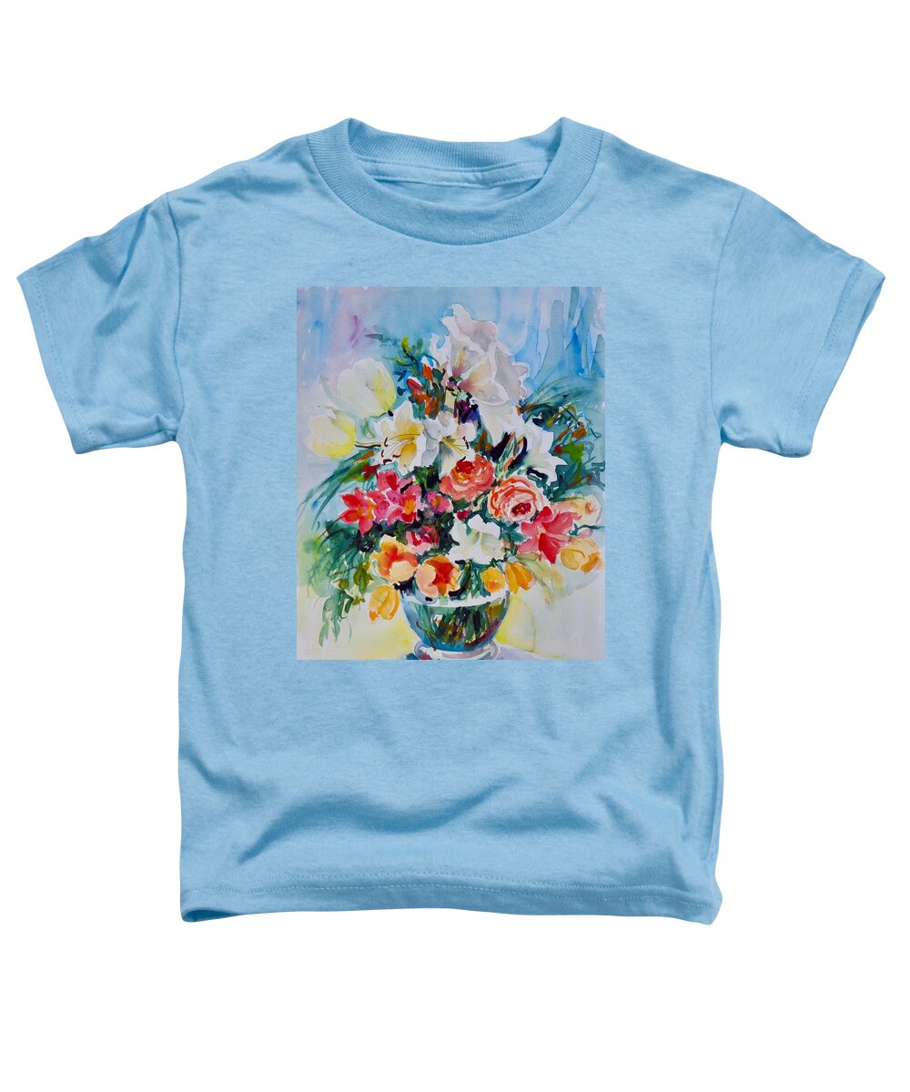 Flowers Toddler T-Shirt featuring the painting Watercolor Series No. 226 by Ingrid Dohm