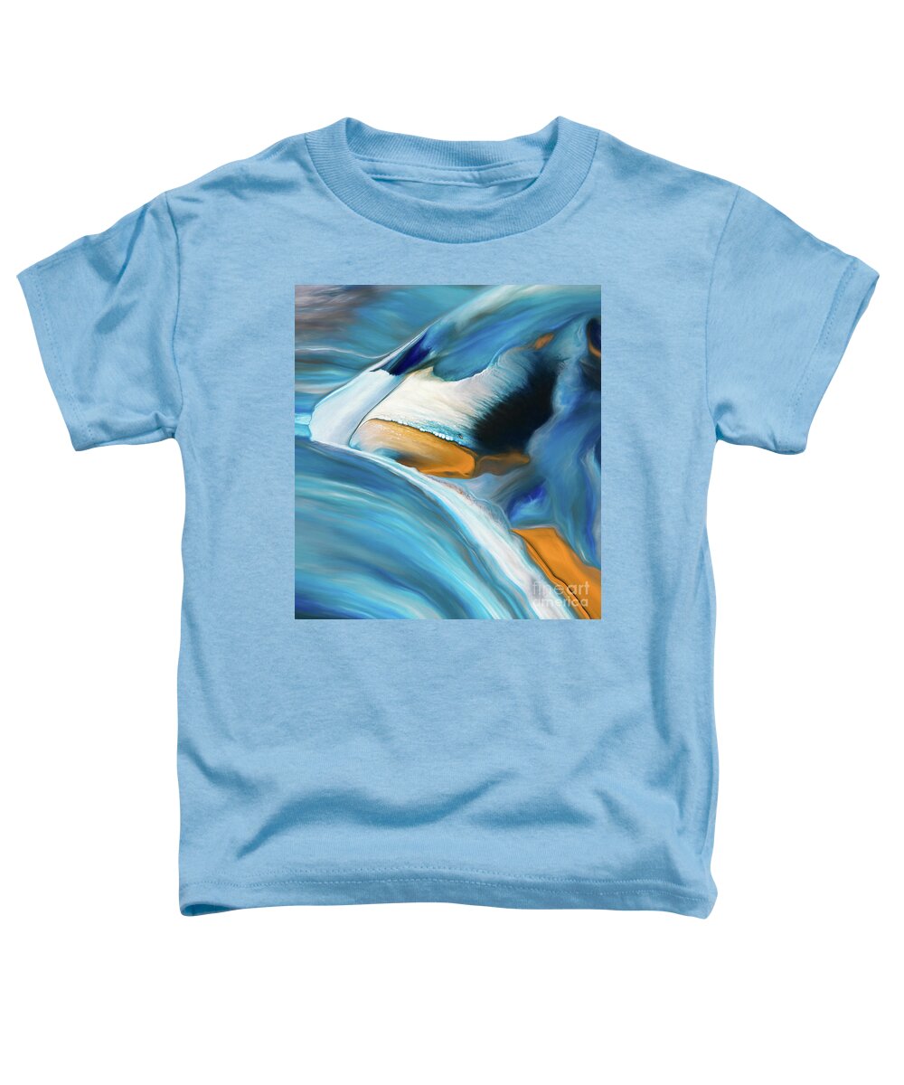 Abstract Toddler T-Shirt featuring the photograph Waterfall by Patti Schulze