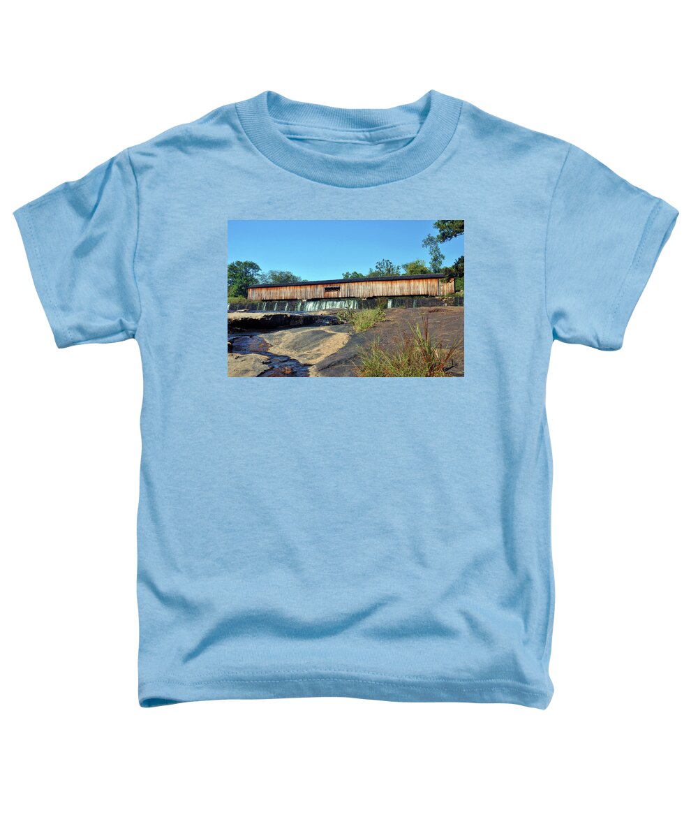 Nature Toddler T-Shirt featuring the photograph Watson Mill Bridge by Kay Lovingood