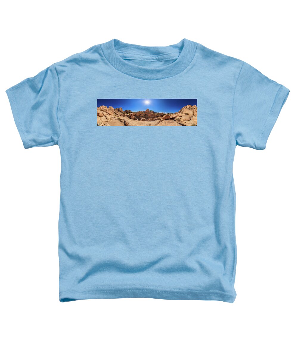 Joshua Tree Toddler T-Shirt featuring the photograph Weather Worn Rock Bowl by Scott Campbell