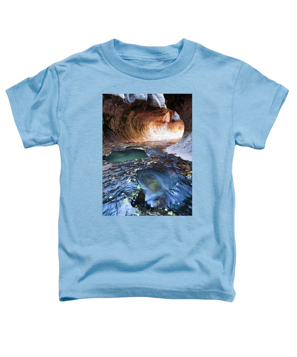 No People Toddler T-Shirt featuring the photograph Zion National Park Subway by Brett Pelletier