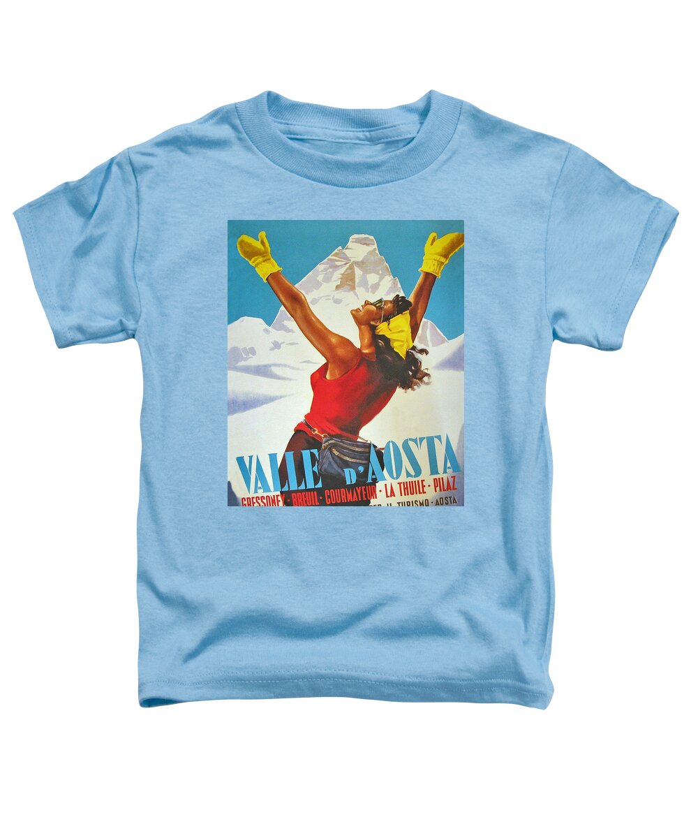 Happy Toddler T-Shirt featuring the digital art Aosta Valley #1 by Long Shot