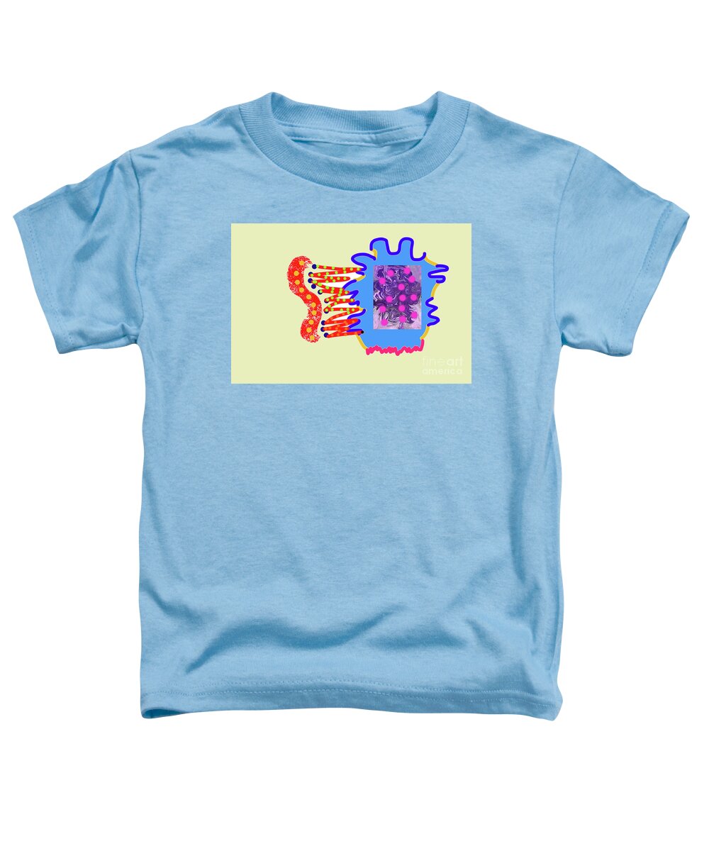 Walter Paul Bebirian Toddler T-Shirt featuring the digital art 11-14-2018abcdefg by Walter Paul Bebirian