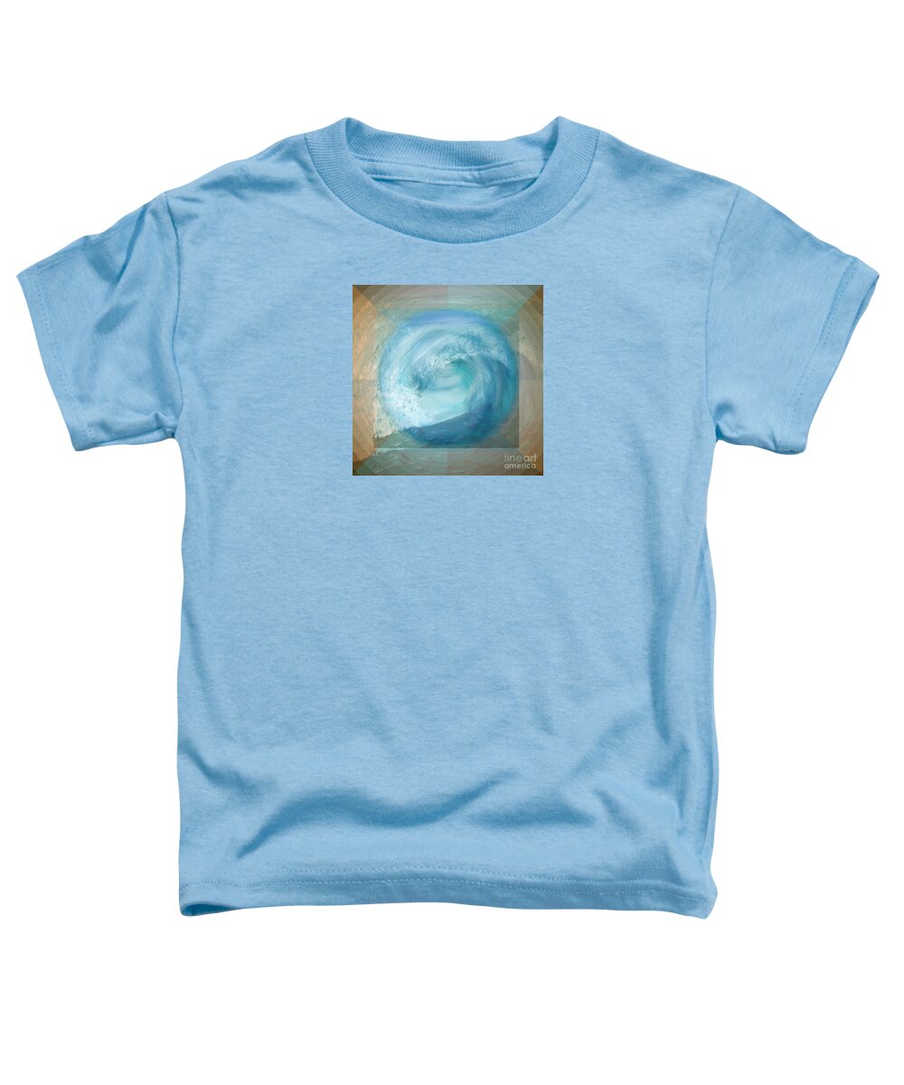 Ocean Toddler T-Shirt featuring the digital art Ocean Earth #2 by Shelley Myers