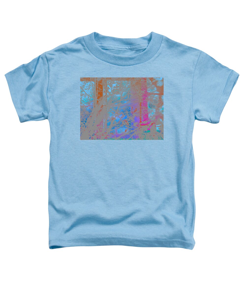 Blue Toddler T-Shirt featuring the photograph Abstract Landscape Blue Sky by Itsonlythemoon
