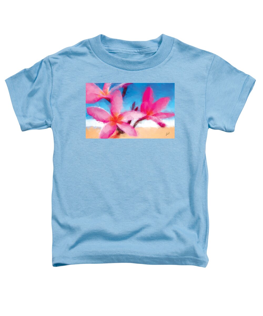Aloha Toddler T-Shirt featuring the painting Aloha by Vart Studio
