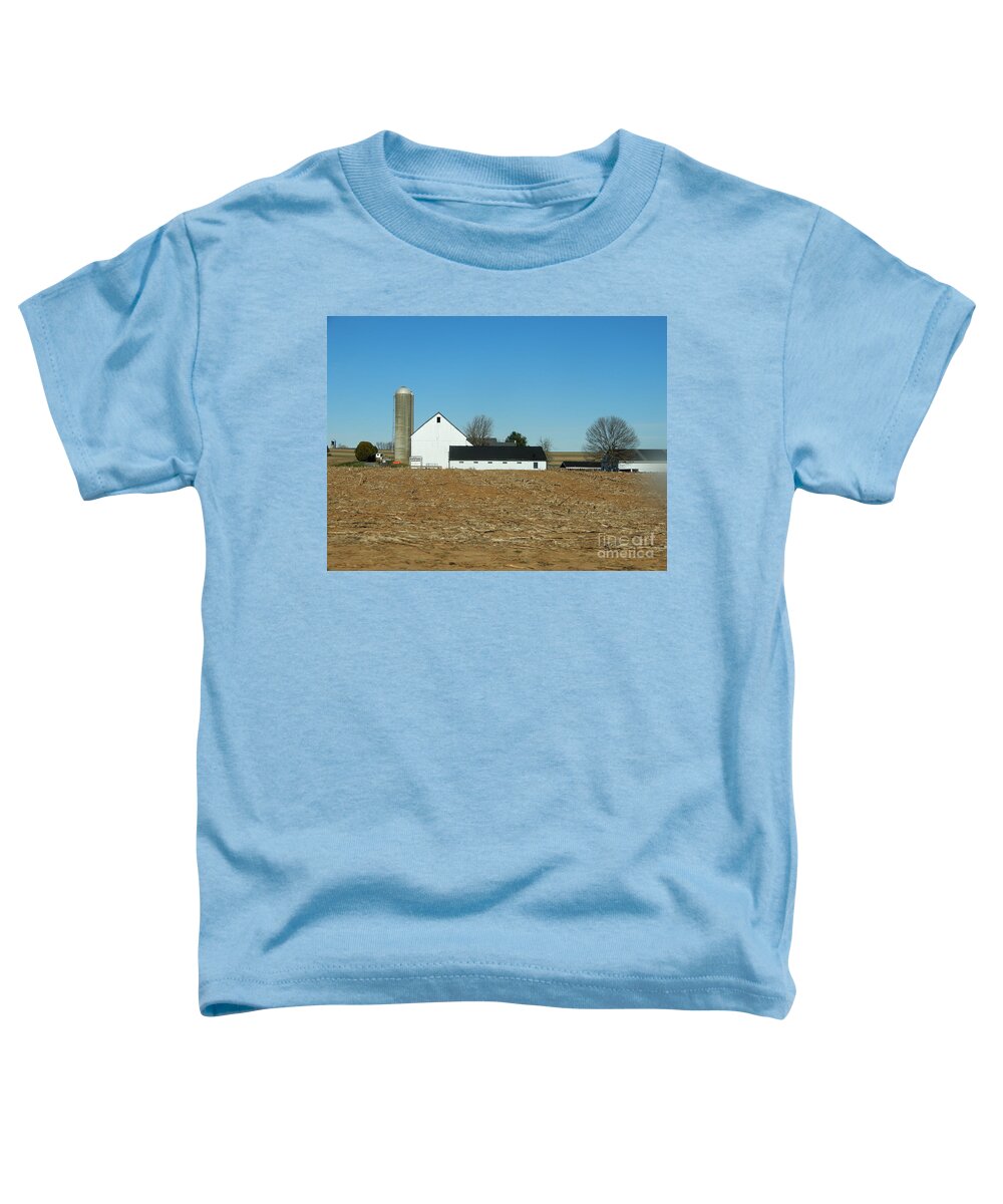 Amish Toddler T-Shirt featuring the photograph Amish Farm Days by Christine Clark