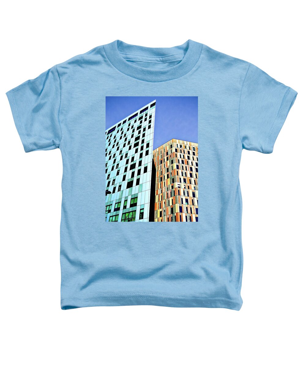 Abstract Toddler T-Shirt featuring the photograph Barcelona Buildings Abstract by Robert FERD Frank