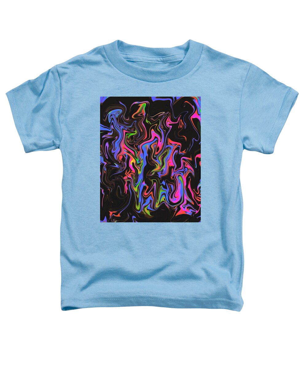 Blue Cosmos Toddler T-Shirt featuring the digital art Blue Cosmos by Don Wright