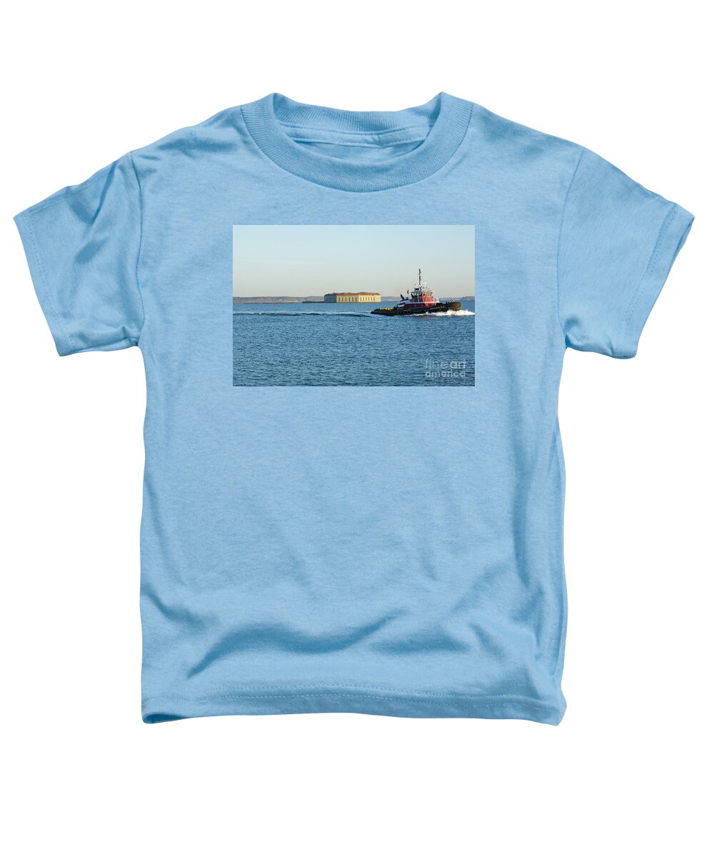 1800s Toddler T-Shirt featuring the photograph Casco Bay - South Portland Maine USA by Erin Paul Donovan