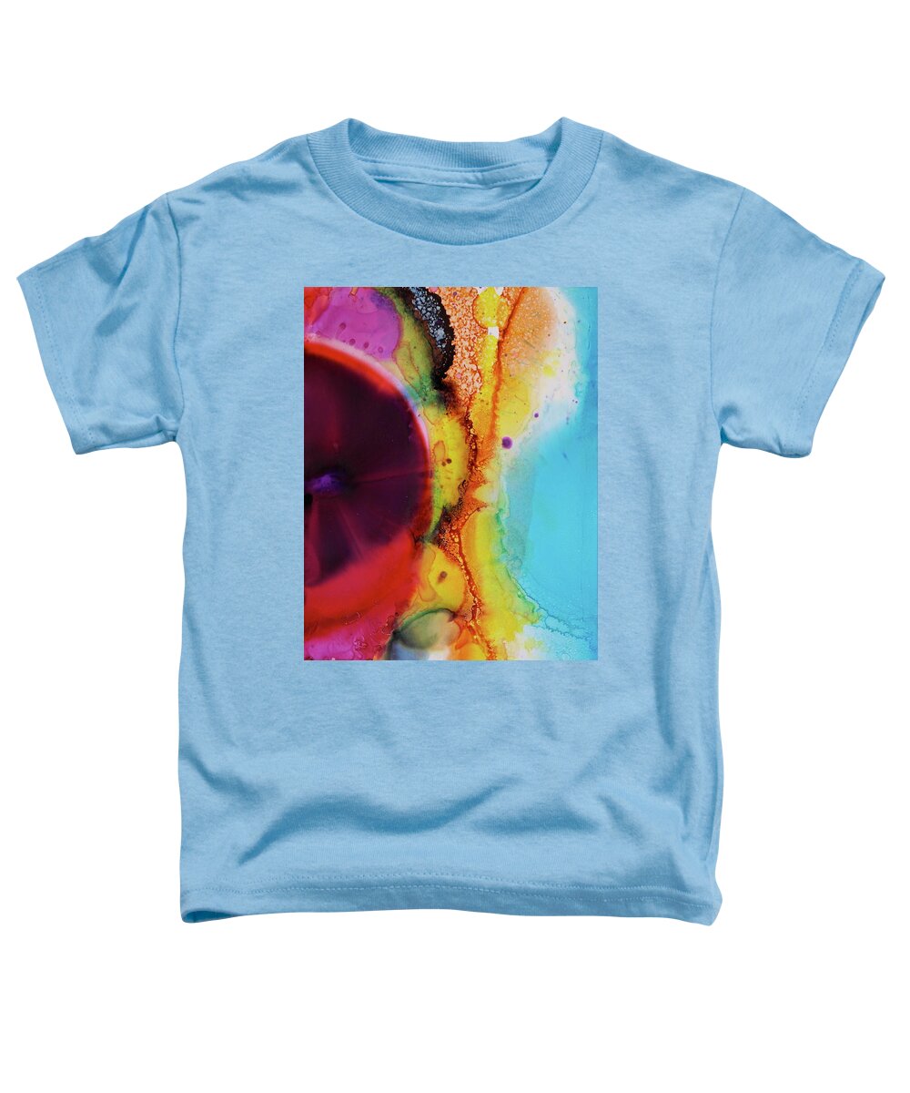 Alcohol Ink Toddler T-Shirt featuring the painting Conjunction by Michele Myers