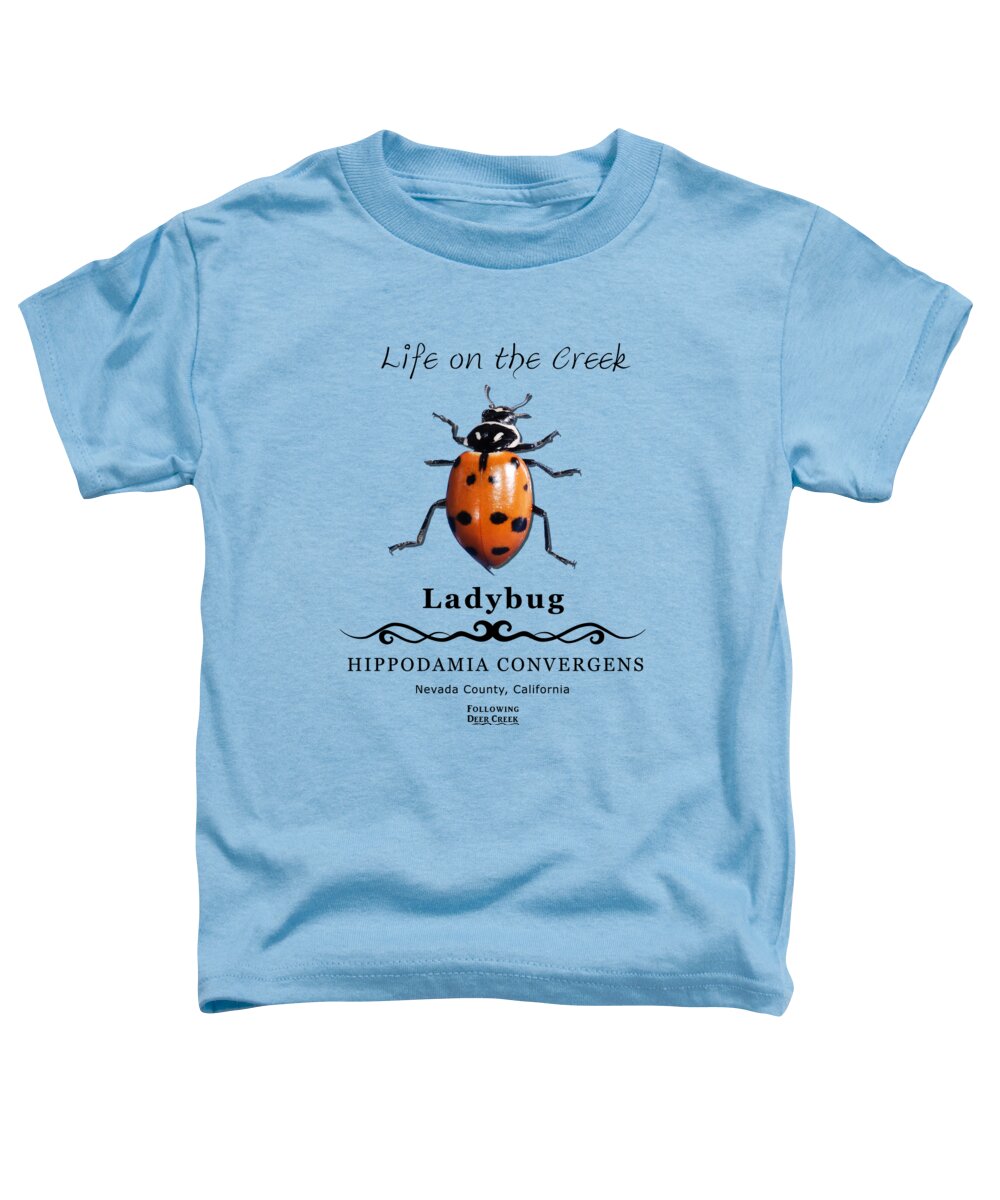 Bug Toddler T-Shirt featuring the digital art Convergens Ladybug by Lisa Redfern