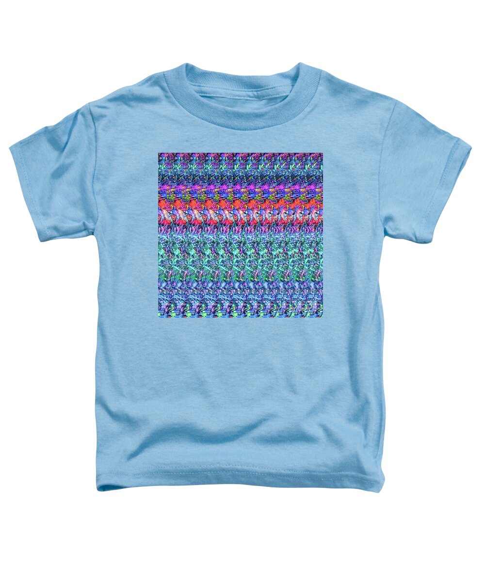 Autostereogram Toddler T-Shirt featuring the digital art DNA Autostereogram Qualias Reef 4 by Russell Kightley