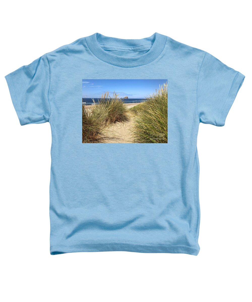 Sea Toddler T-Shirt featuring the photograph Dune Beach Path by Jeanette French