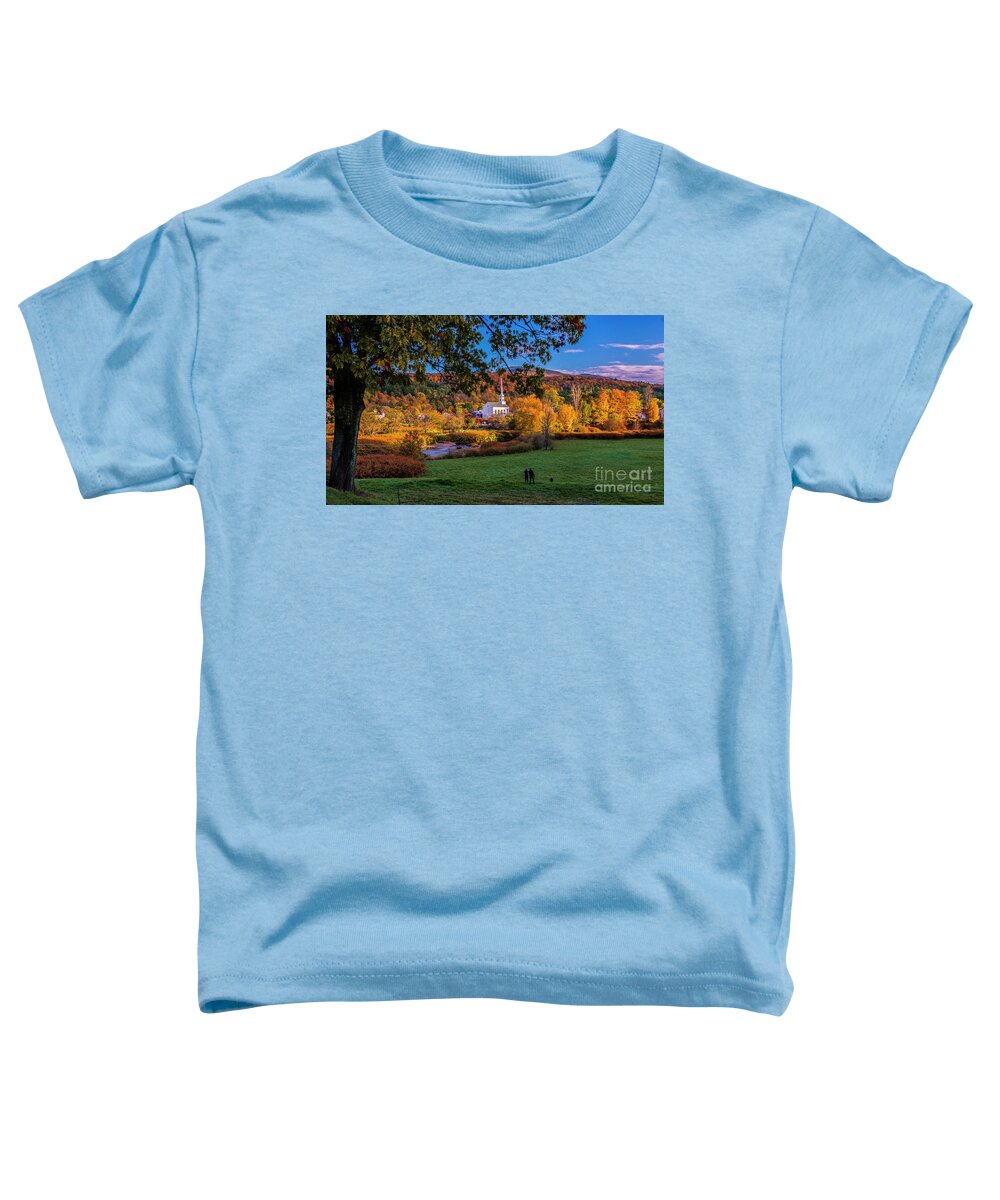 Vermont Toddler T-Shirt featuring the photograph Enjoying the view. by Scenic Vermont Photography