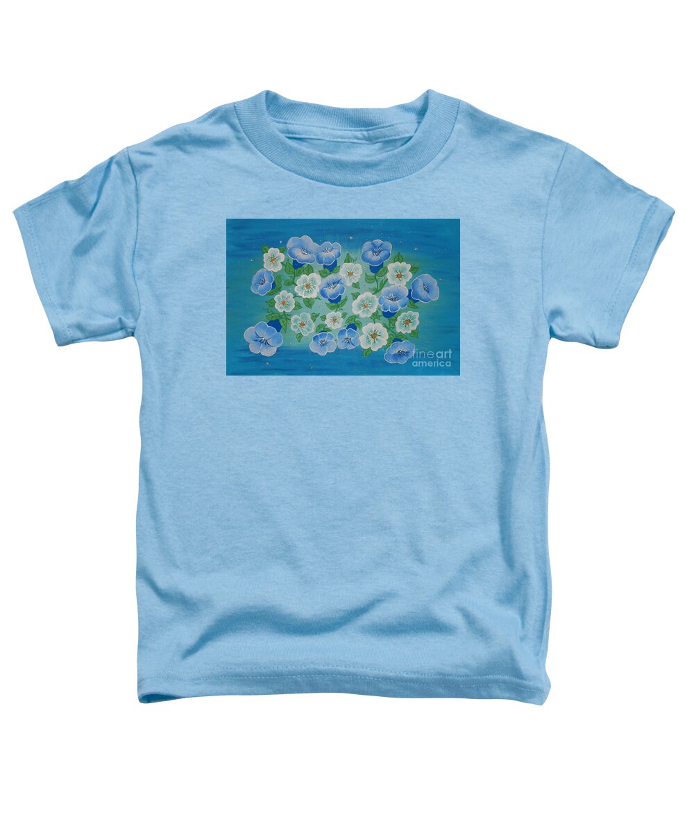 Flowers Toddler T-Shirt featuring the painting Floral Inspiration #2 by Diamante Lavendar